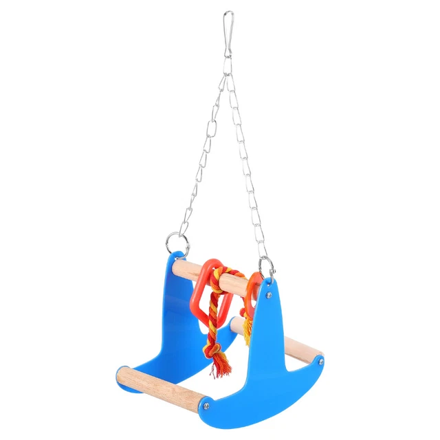 Kreativer Vogel Swing Toys Papagei Kauen Stehender Spielzeug Vogelkäfig