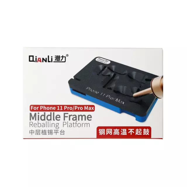 Plataforma de reballing QianLi Middle Frame para iPhone 11 Pro / Pro Max