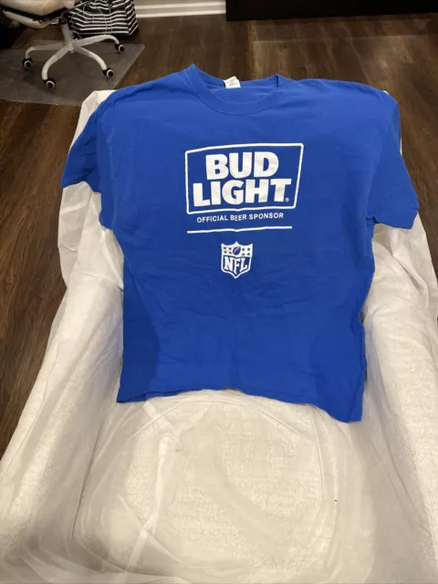 Bud Light Official Beer Sponsor of the NFL Adult XL T-Shirt