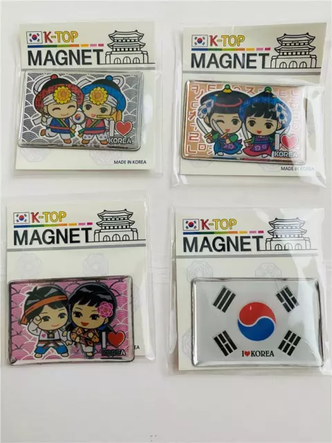 Set Mit 4 Sammlerstück Korea Magneten