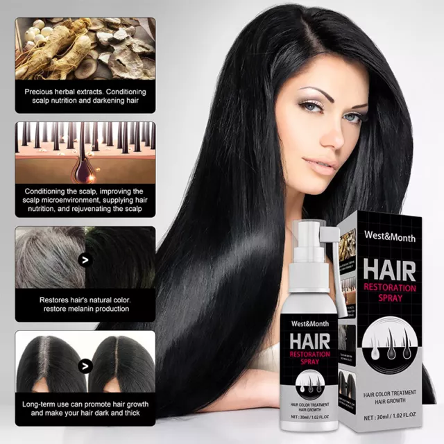 ❀ Haar Reparatur Trockenheit Haarpflege Schwarz Haarspray Haarwachstum Spray