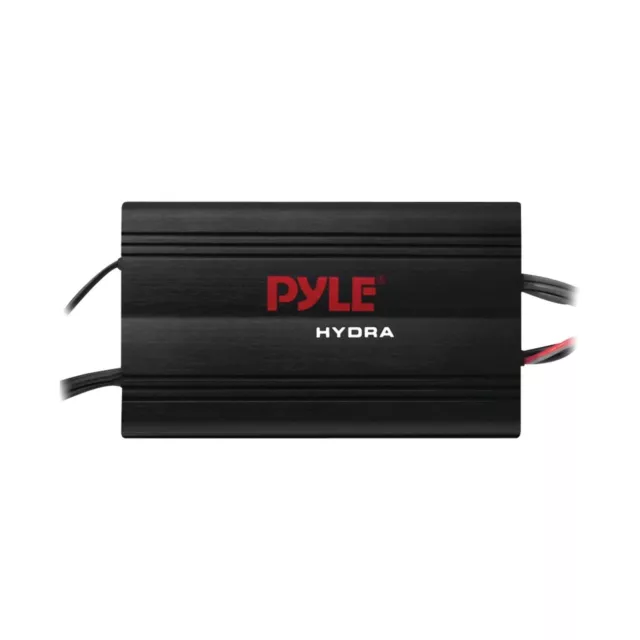 Pyle Hydra Marine Amplifier - Upgraded Elite Series 800 Watt 4 Channel Micro ...