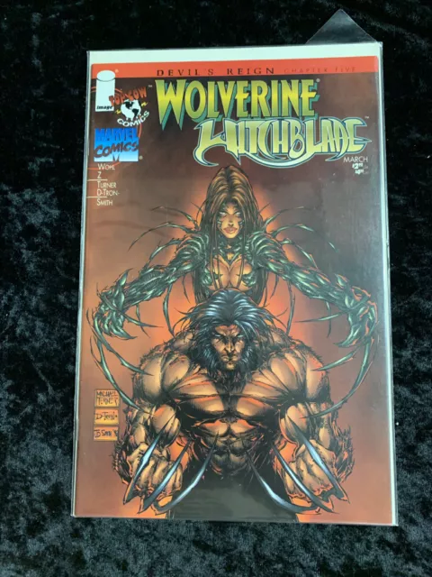Wolverine / Witchblade Devil's Reign Chapter 5 Image Marvel COA Top Cow