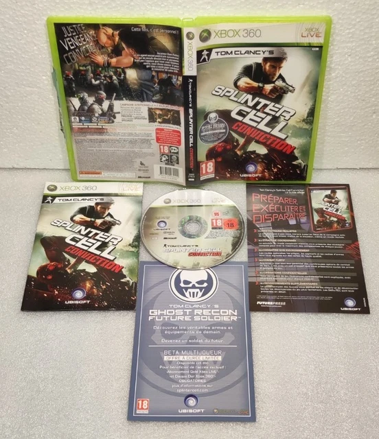 Jeu Xbox 360 : Tom Clancy's Splinter Cell Conviction + Steelbook - PAL FR, Bon état