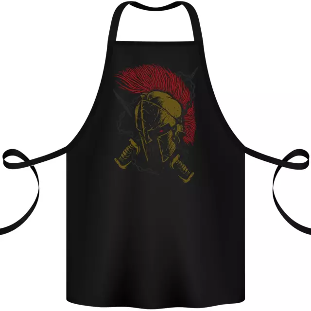 Roman Demon Skull MMA Gym Spartan Helmet Cotton Apron 100% Organic
