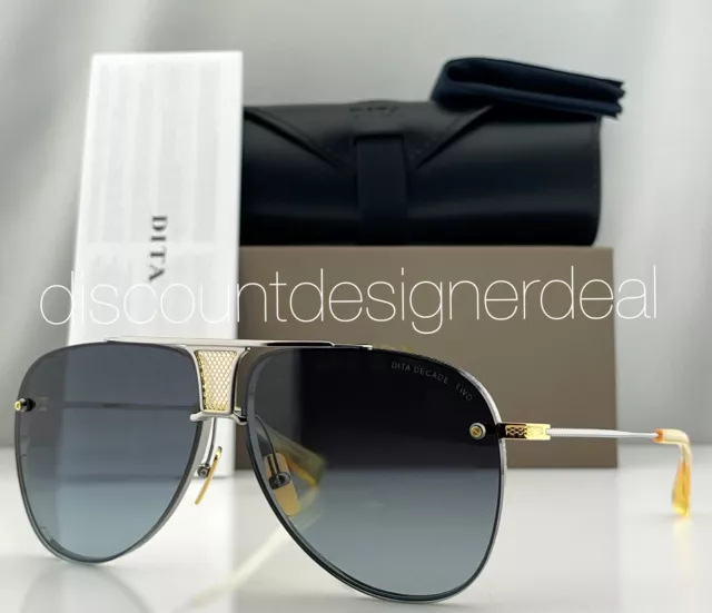DITA DECADE TWO Sunglasses Gold Silver Gray Gradient Lens DRX-2082-A ...