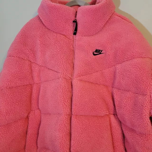 NEW Nike Coat Adult 2XL Down Fill Therma-FIT Coat Jacket Pink Winter  $300