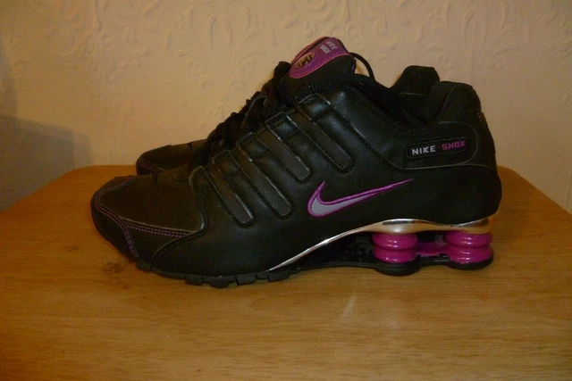 NIKE SHOX 325200 007 Trainer Con Lacci Nera E Viola Taglia 5 5 Uk