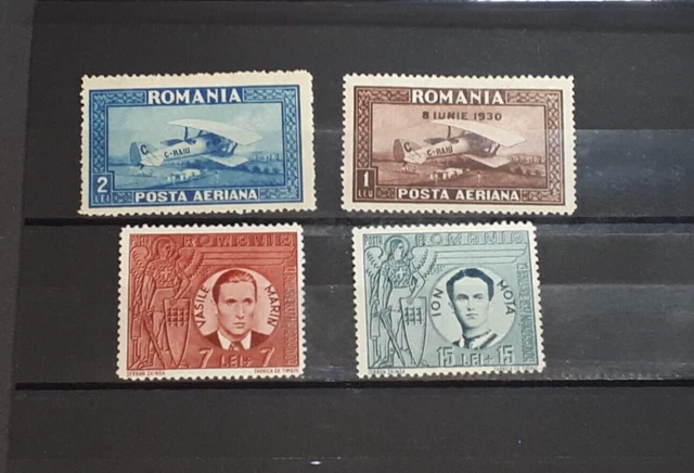 Romania -4 old stamps