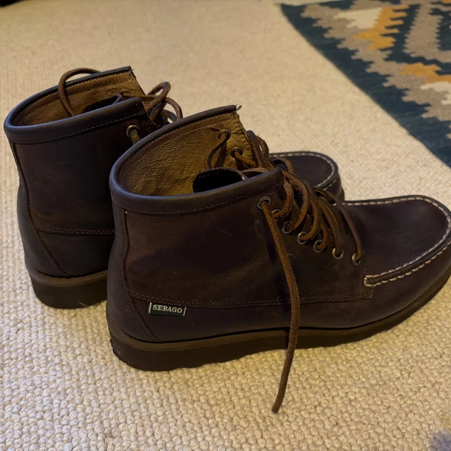 Sebagop SEBAGO MOC TOE Boots Crazy Horse Leather UK9 £31.90 - PicClick UK