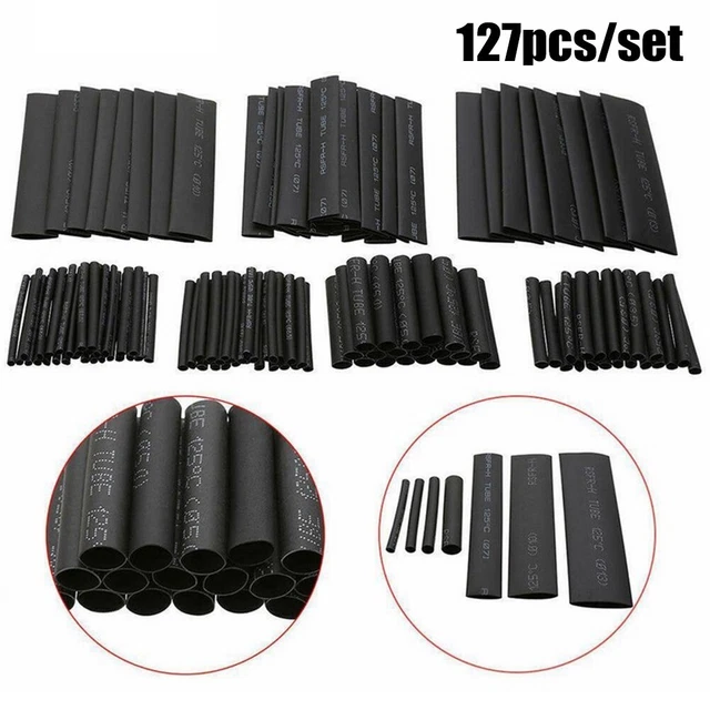 Manutenzione essenziale filo/cavo con 127 pz kit manicotto tubo termoretraibile