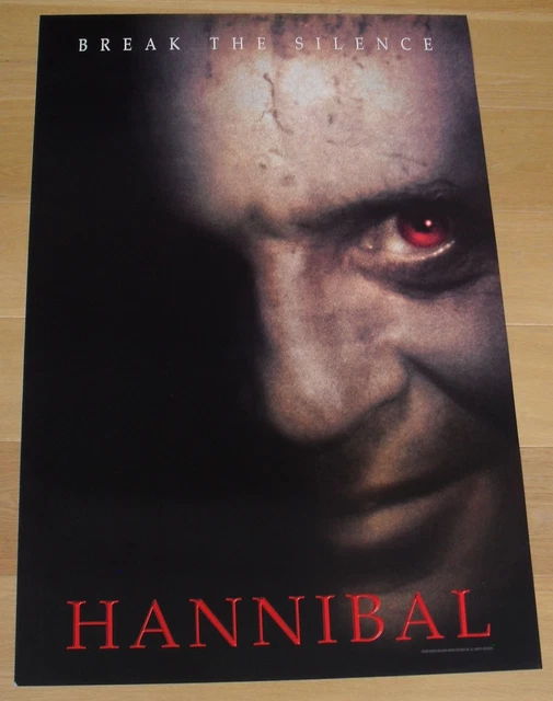 HANNIBAL anthony hopkins advance US original one sheet movie poster rolled