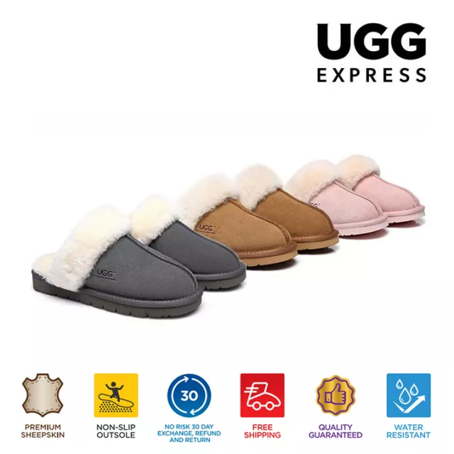 【EXTRA 15% OFF】UGG Men Women Sheepskin Lining Suede Upper Nonslip Shoes Muffin