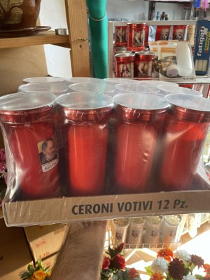 LUMINI Candele Bianco Ceri VOTIVI T40 Eco Durata 2 Giorni Confezione da 30 Pezzi 