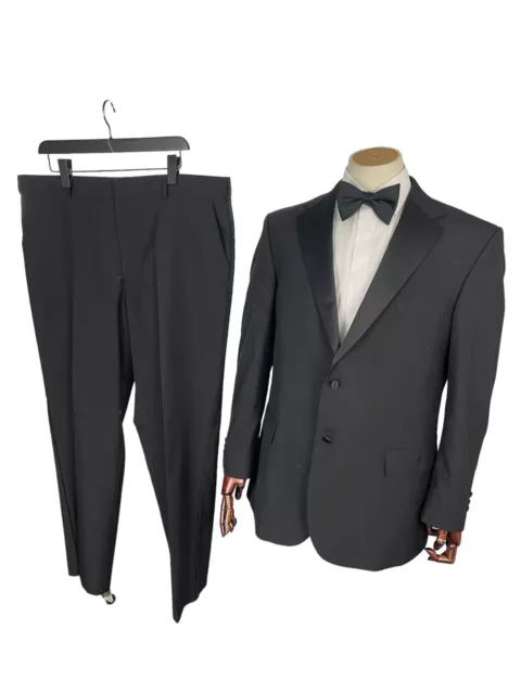 Sir Gregory Men's Fitted Flat Front Tuxedo Pants Formal Satin Stripe  Trousers with Expandable Waistband (42 Waist) Black : : Clothing,  Shoes & Accessories
