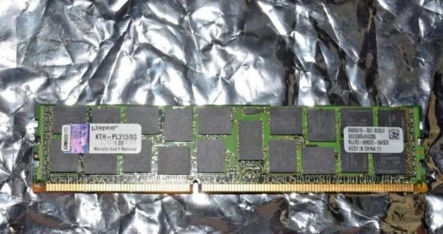 KINGSTON 8GB ECC RAM MEMORY REGISTERED DDR3 1333MT/s KTH-PL313/8G