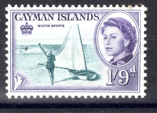Cayman Is 1958 sg 176 1/9d yacht boat pictoral defin fine LM