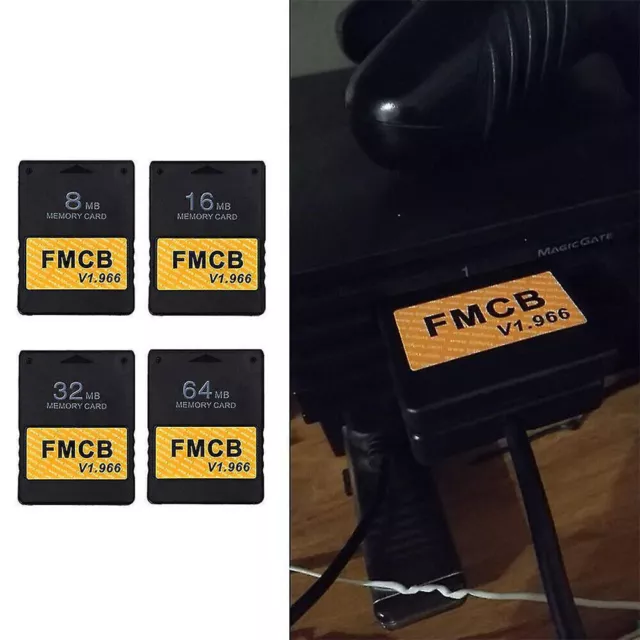 For Ps2 FMCB Version 1.966 Free Mcboot V1.966 8MB 16MB 32MB 64MB Memory Cards ^
