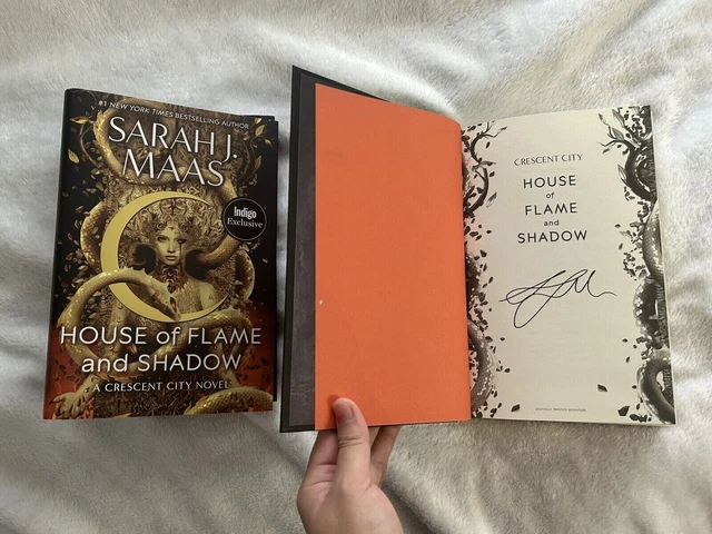 HOUSE OF FLAME And Shadow Indigo Exclusive Signed Crescent City 3 Sarah