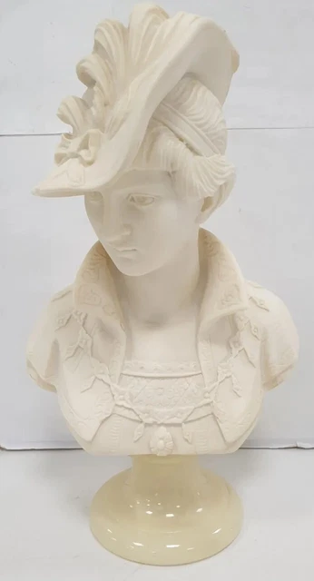 Buste sculpture arnoldo giannelli marbre albatre femme marie antoinette