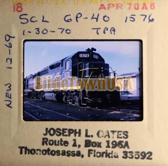 Vtg 1969 Train Slide 1576 SCL Seaboard Coast Line Railroad X3M106 2