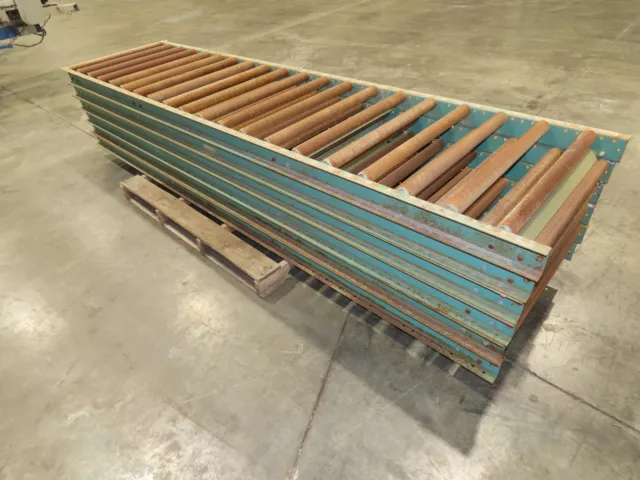Roach 30"x 10' Gravity Roller Conveyor 27"BF 1.9" Roller 6-Sections 60'