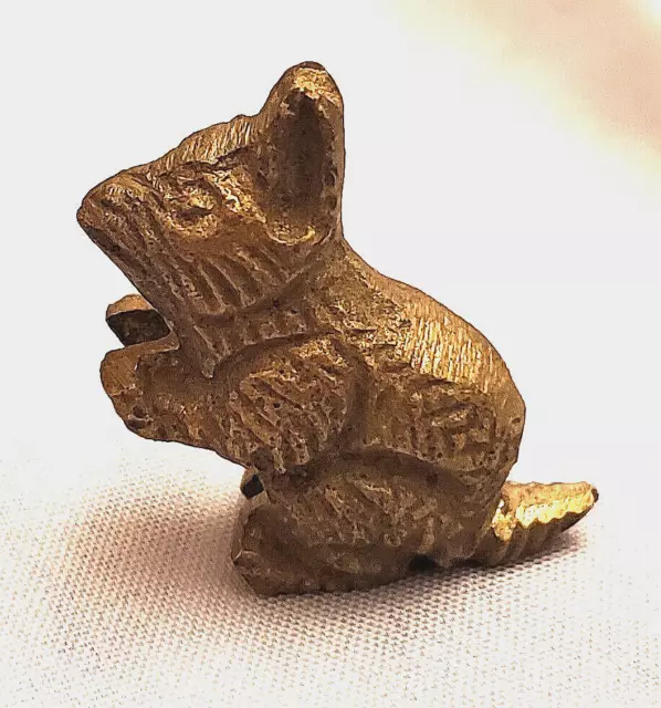 Antique Miniature Rabbit Figurine Hare Ornament Old Small Vintage Victorian Tiny 2