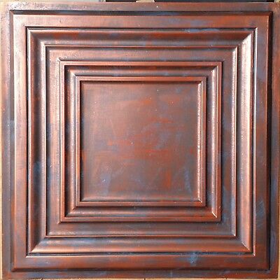 Ceiling tiles Faux tin rust copper decor Barber saloon wall panel PL05 10pcs/lot