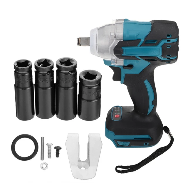 1 Set Rechargeable Impact Wrench Cordless Brushless Wrench Cordless Power Tools