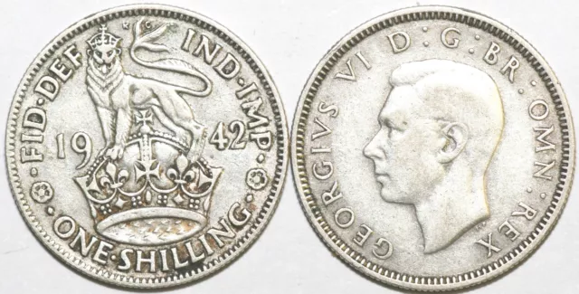 1937 to 1946 George V Silver English Shilling Your Choice of Date / Year