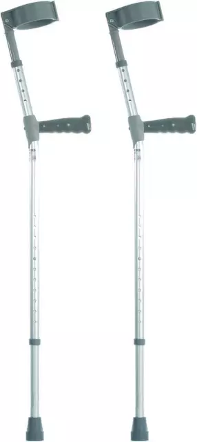 Elbow Crutches Double Adjustable PVC Handle Medium 530mm - 806mm (21" - 32")