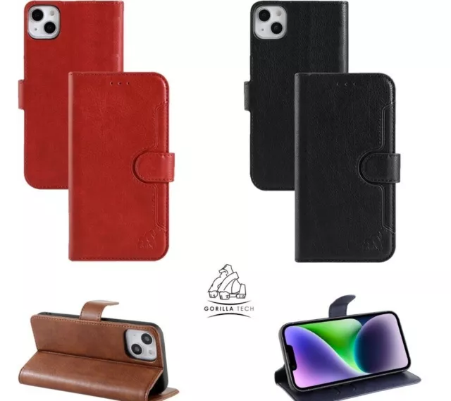 Custodia per Samsung S24 Ultra S23 & iPhone 15 14 13 lussuosa custodia flip in pelle