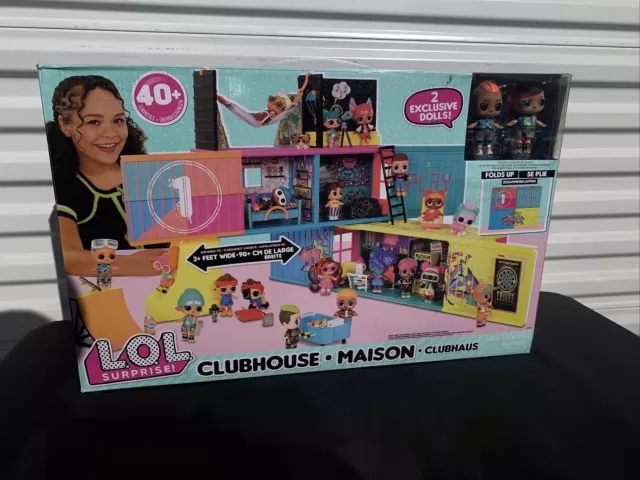 LOL Surprise Clubhouse Maison Playset With 40+ Surprises & 2 Exclusive  Dolls 
