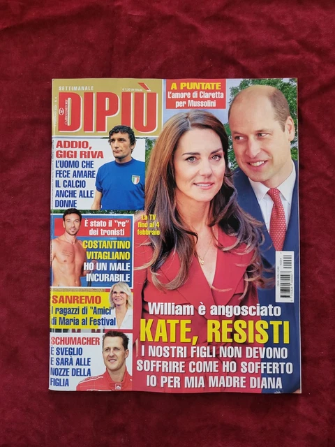 DIPIÙ 2024 Kate Middleton Gloria Guida Lino Banfi Gigi Riva