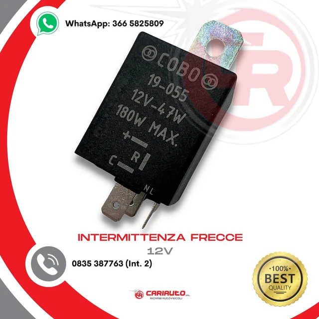 Relè Indicatori Di Direzione 12V - Ricambio Auto Per Luci Lampeggianti - Foto 4