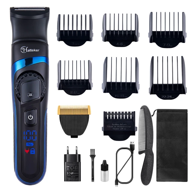 Tondeuse Cheveux & Barbe Hatteker 2en1 - Tondeuse Électrique Homme, Neuf Sous Blister
