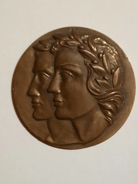 ANCIENNE MÉDAILLE EN bronze, Jeunesse et sports, offert par le Ministre EUR 14,00 - PicClick FR