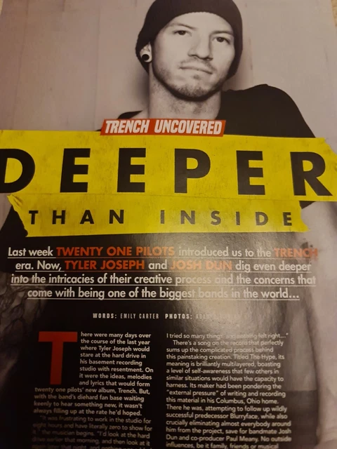 TWENTY ONE PILOTS Josh Dun A4 Poster Kerrang Magazine Uk £5.49 ...