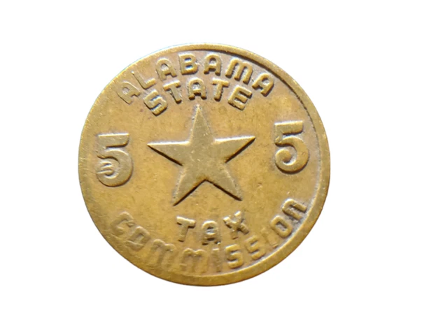 United States Token Alabama State 5 Tax Commission Luxury Tax Token-030422-0014