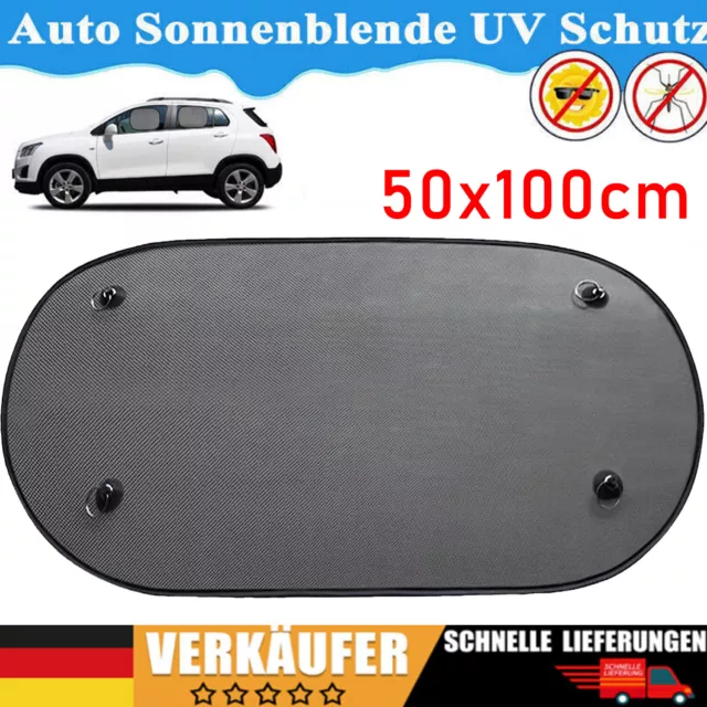 Heckscheiben Sonnenschutz KFZ Sonnenblende 100x50 cm mit Saugnapf NEU