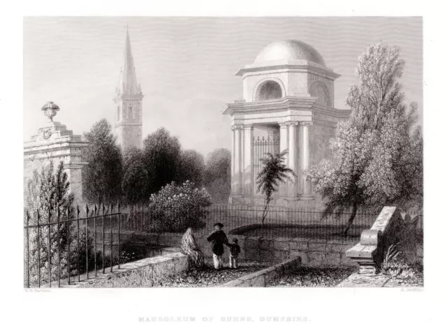 Burns Mausoleum, St Michael's Churchyard, Dumfries  Scotland FREEPOST