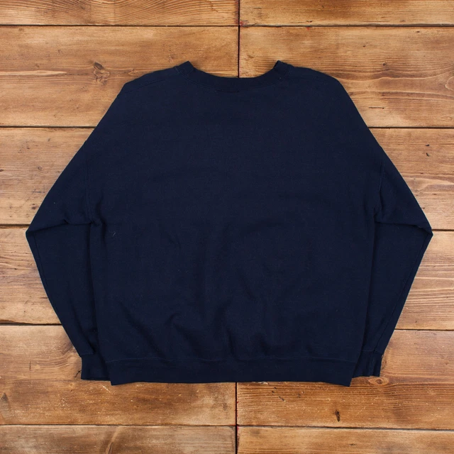 Felpa vintage NFL XL New England Patriots blu collo rotondo pullover 2
