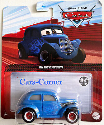 DXV36 Disney Pixar Cars petite voiture River Scott bleu clair jouet pour enfant 