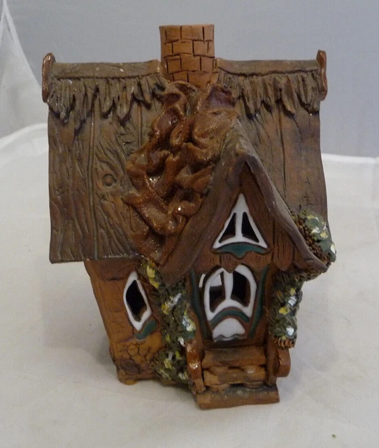 Dekohelden24 Keramik-Lichthaus Dürer Haus - Handbemalt 15cm Höhe