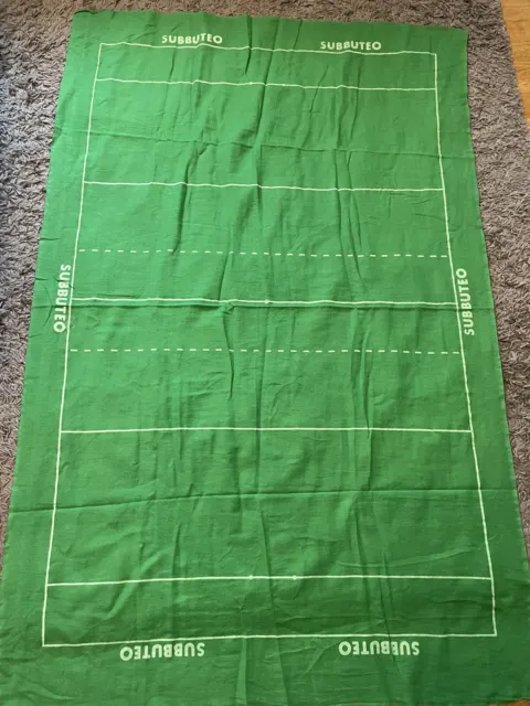Vintage Subbuteo Football Green Mat. Size 51 X 34 Ins Preowned Good Condition