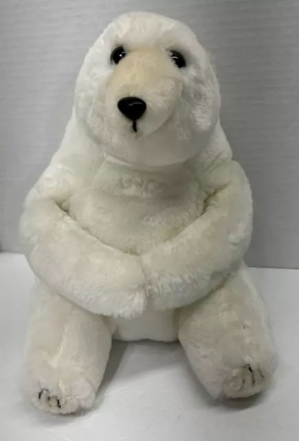 Isalys Klondike Stuffed Plush Polar Bear 11 Inches