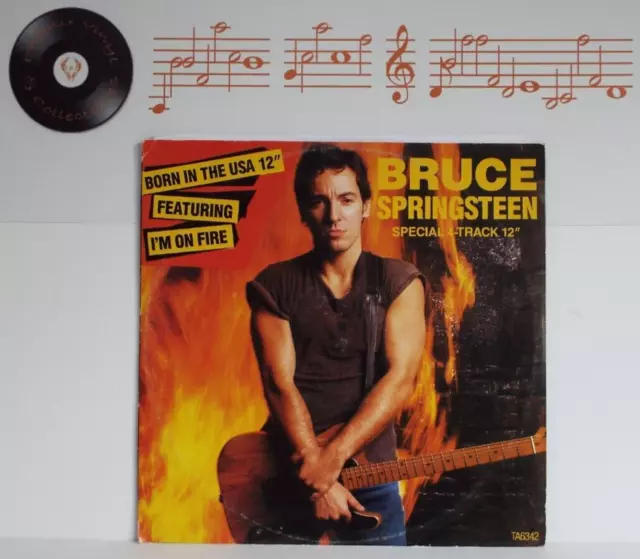 Bruce Springsteen I’m On Fire Born In The USA 12” Single A2 B1 Pressing - VG+