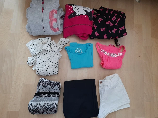 9 pz Felpa con cappuccio/PIG/Camicia/T-shirt/pantaloncini/abito/M&S/YD...
