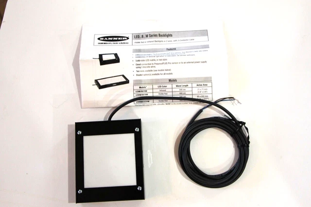 Banner LEDRB70X70W PresencePLUS 70 X 70 mm Backlight, Visible Red LED 24V