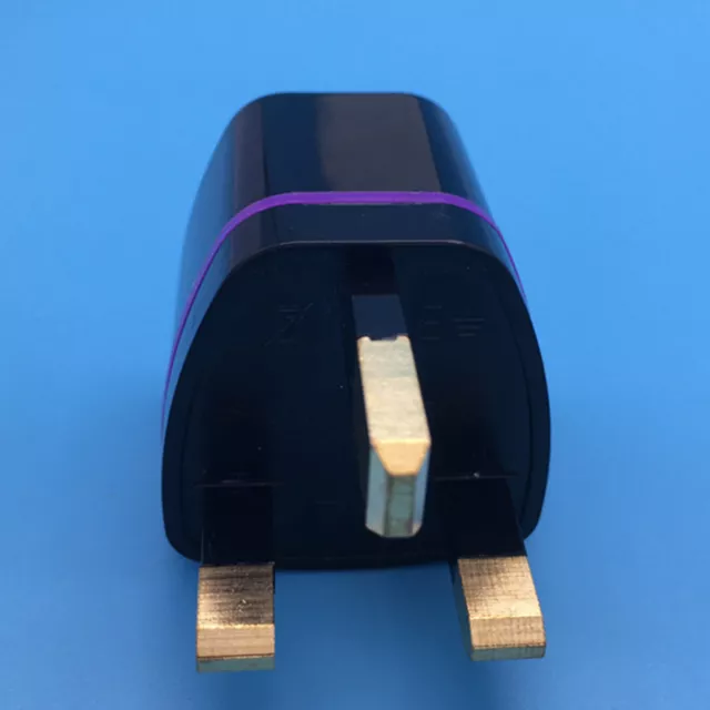 Adaptador de enchufe de alimentación portátil de 0-250 V cobre puro de la UE al Reino Unido para viajes internacionales